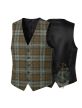 Black Watch Weathered Tartan Waistcoat Vest 
