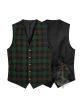 Brown Watch Tartan Waistcoat Vest 