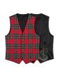 County Duart Red Tartan Waistcoat Vest 