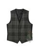Dark Highlander Tartan Waistcoat Vest 
