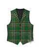 Dark Irish Tartan Waistcoat Vest 