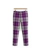 Erskine Dress Purple and White Tartan Trousers