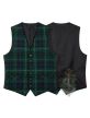 Hunting Stewart Modern Tartan Waistcoat Vest 