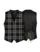 Iron Horse Modern Tartan Waistcoat Vest 
