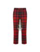 Matheson Red Modern Tartan Trousers