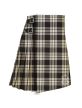 Menzies Black White Modern Tartan Kilt