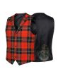 Ramsay Red Tartan Waistcoat Vest 