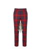 Red Hamilton Modern Tartan Trousers