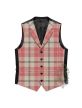Scottish Ailsa Pink Tartan Waistcoat Vest 