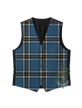 Thompson Blue Tartan Waistcoat Vest 