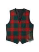 Ulster Red Tartan Waistcoat Vest 