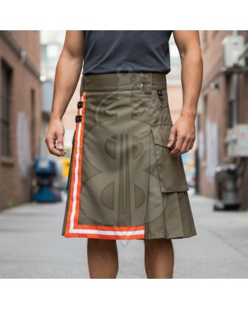 Fire Fighter Brown Utility Kilt
