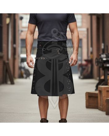 Grand Gothic Fashion Utility Kilt