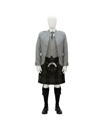 Custom Grey Watch Wedding Kilt Outfit