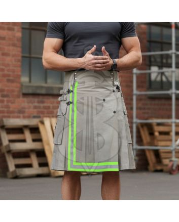 Gray Firefighter Utility Kilt