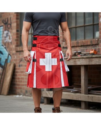 Swiss Flag Tactical Utility Kilt