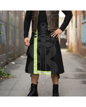 Black Reflective Utility Kilt
