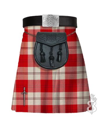 Ailsa Red Tartan Traditional 8 Yard Kilt