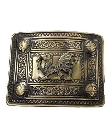 Antique Dragon Kilt Buckle