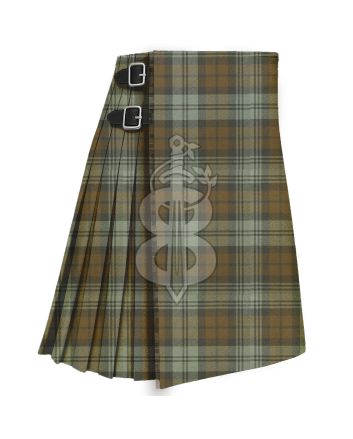 Black Watch Weathered Tartan Traditional 8 Yard Kilt