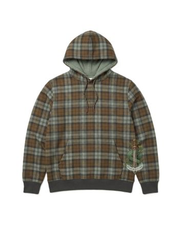 Black Watch Weathered Tartan Hoodie