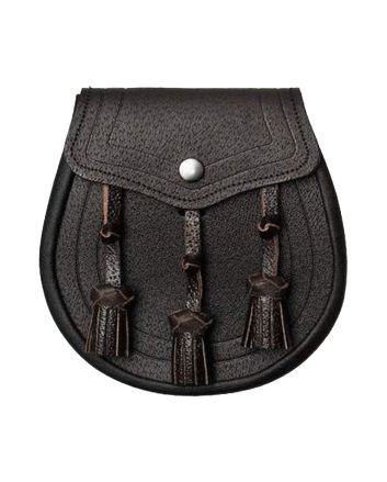 Classic Dark Brown Leather Sporran