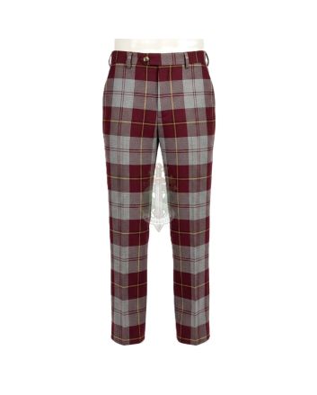 Cunningham Dress Burgundy Tartan Trousers