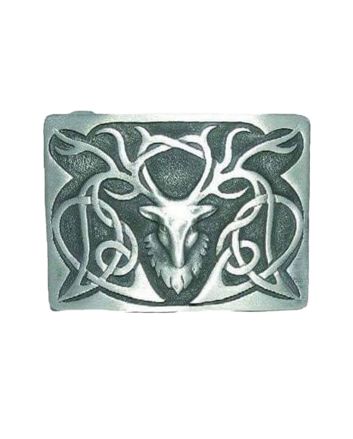 Enamel Stag Kilt Belt Buckle 