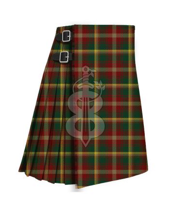 Maple Leaf Canadian Tartan Traditional 8 Yard Kilt