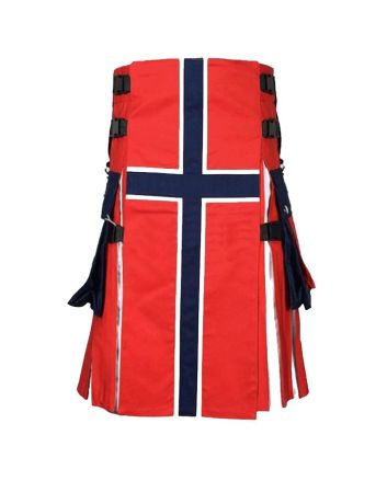 Norwegian Flag Hybrid Utility Kilt
