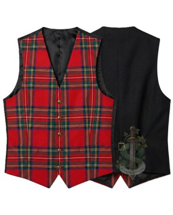 Royal Stewart Tartan Waistcoat Vest 