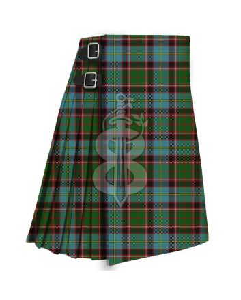 Sterling Bannock Burn Tartan Traditional 8 Yard Kilt 