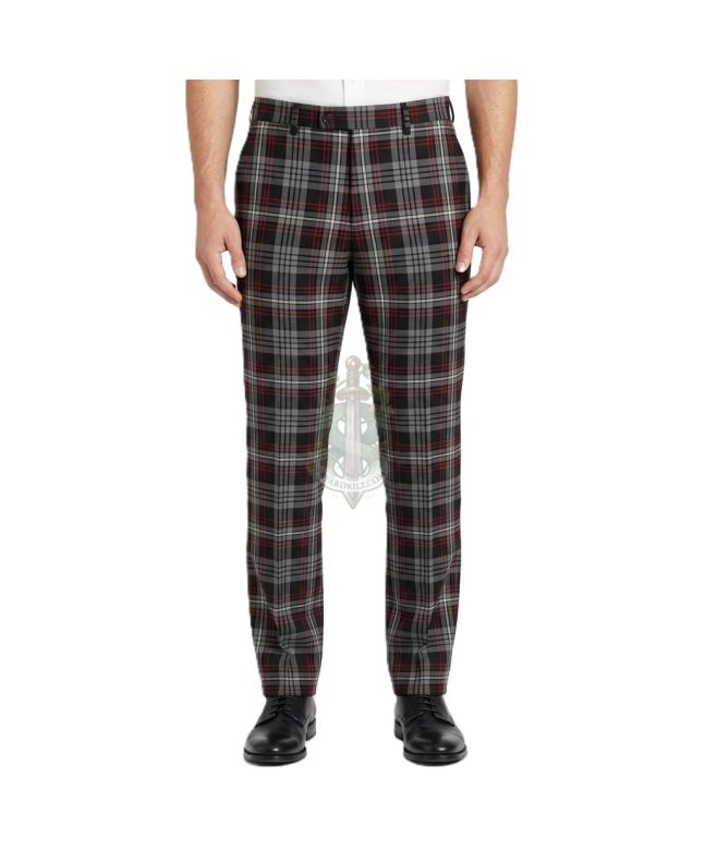 Auld Lang Syne Grey Tartan Trousers