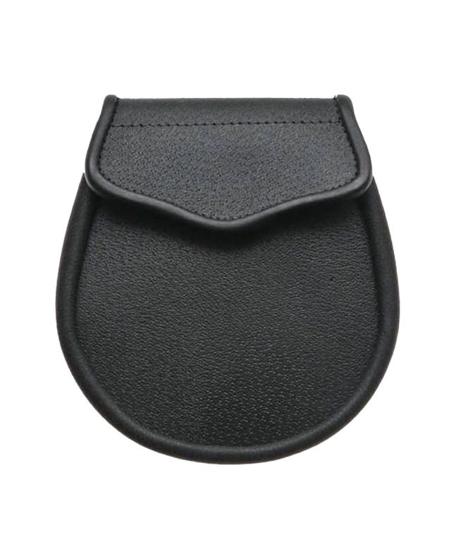 Black Leather Sporran With Chain Belt