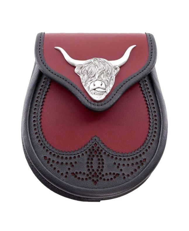 Black Matt Highland Semi Dress Sporran