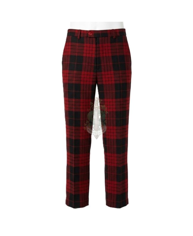 Cameron Black And Red Tartan Trousers