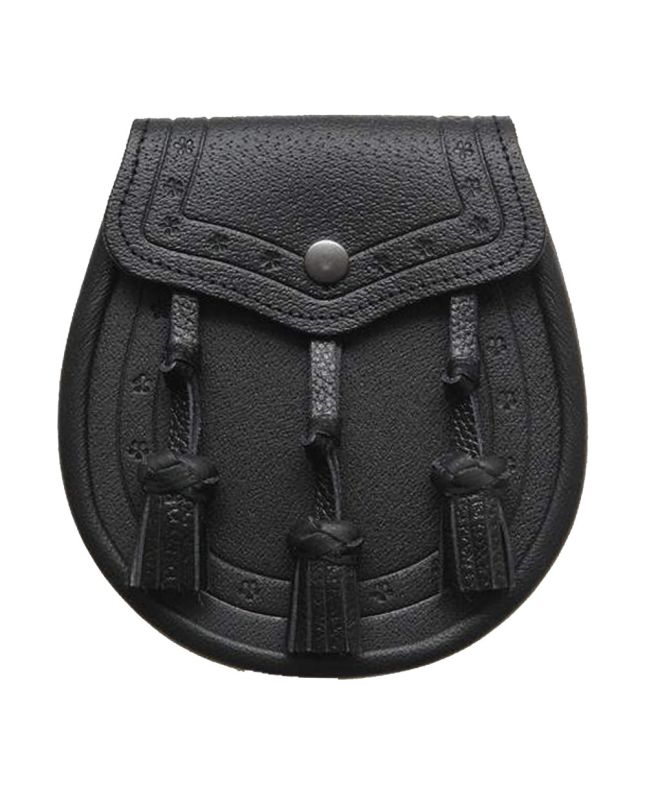 Classic Black Leather Sporran