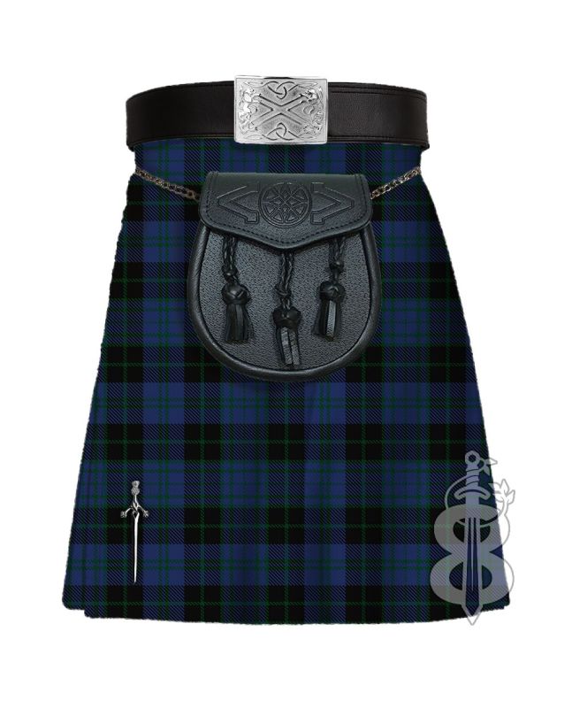 Clergy Green Lines Tartan Traditional Kilt