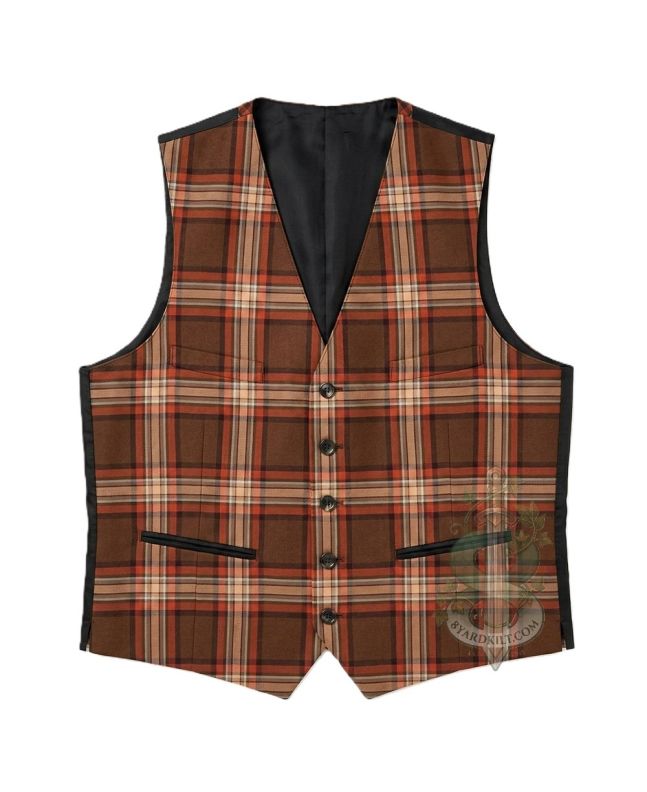 County Down Irish Ancient Tartan Waistcoat Vest 