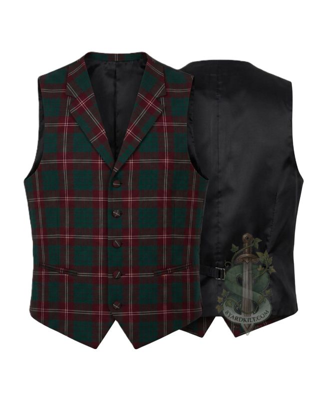 Crawford Modern Tartan Waistcoat Vest 
