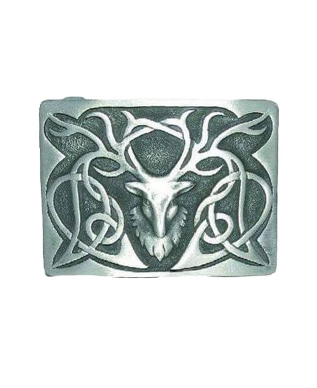 Enamel Stag Kilt Belt Buckle 