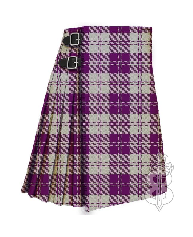 Erskine Dress Purple and White Tartan Traditional Kilt