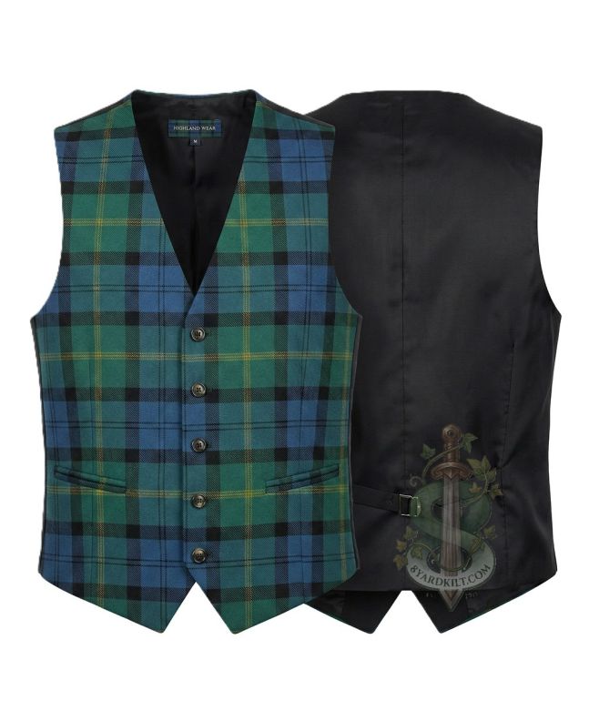 Gordon ancient Ancient Tartan Waistcoat Vest 