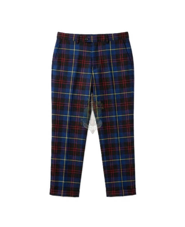 Gordon Blue Modern Tartan Trousers