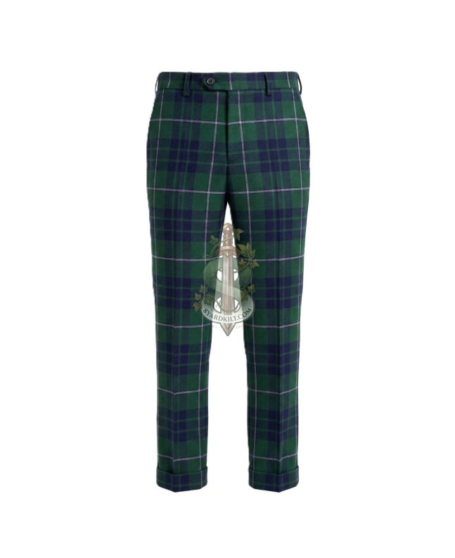 Hamilton Green Hunting Tartan Trousers