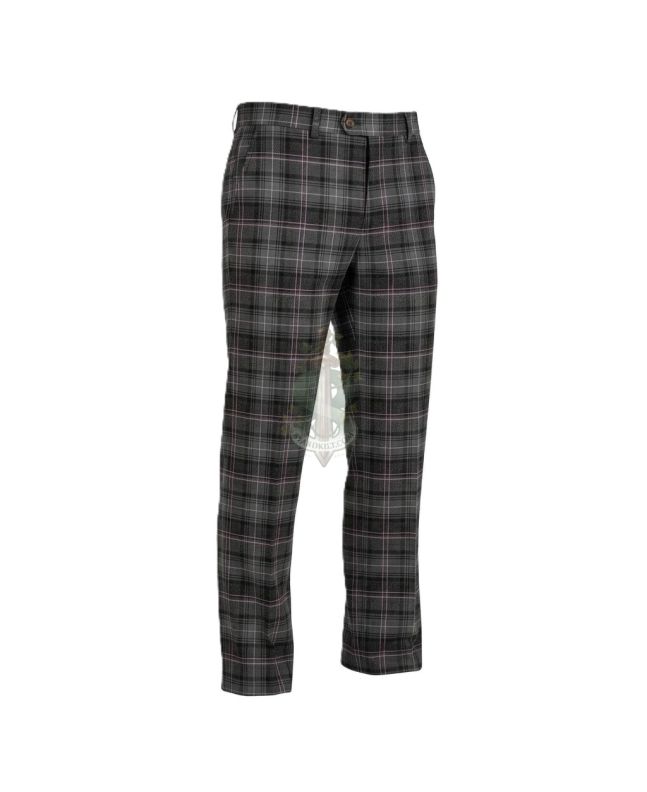 Highland Granite Pink Tartan Trousers