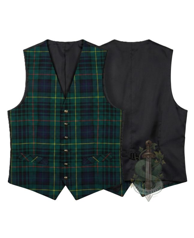 Hunting Stewart Modern Tartan Waistcoat Vest 