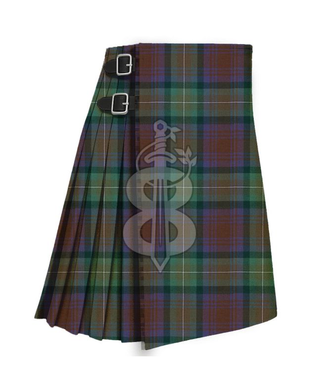 Isle Of Skye Strome Tartan Traditional 8 Yard Kilt 