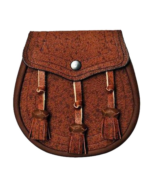 Khaki Classic Leather Sporran