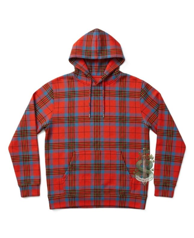 Leslie Red Ancient Tartan Hoodie